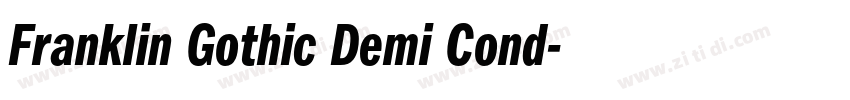 Franklin Gothic Demi Cond字体转换